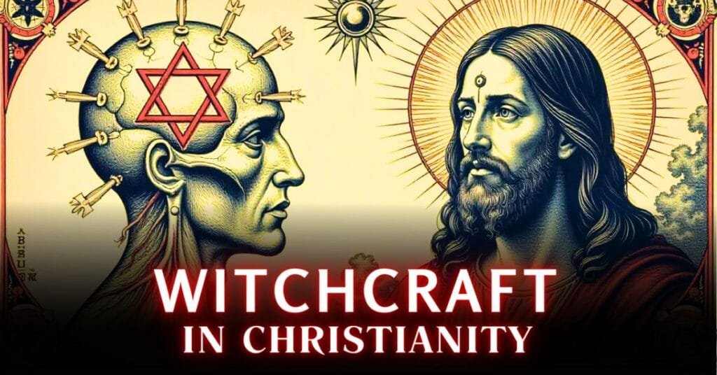 An educational graphic on 'Witchcraft in Christianity,' exploring behaviors that some associate with witchcraft in religious settings, backed by biblical truth and spiritual discernment.